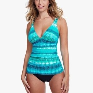 Profile by‎ Gottex 6 Standard Aqua Fresco Halter Tankini